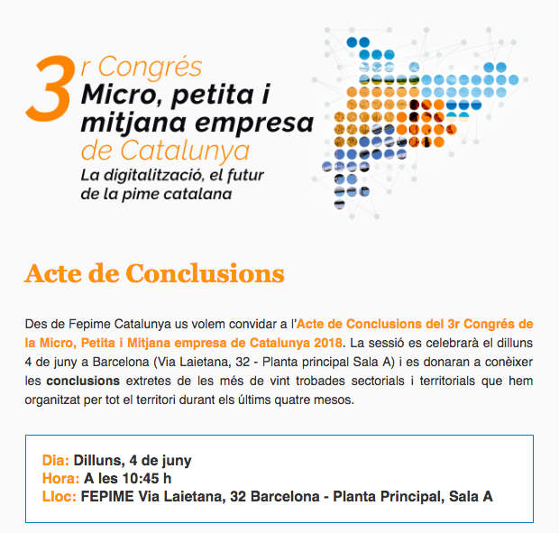 ·er Congres micro petita i mitjana empresa de catalunya