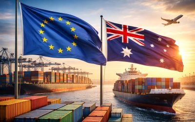 Nou acord comercial entre la UE i Austràlia.