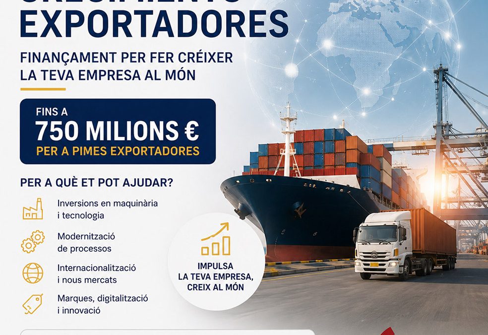 Nova línia ICO per impulsar empreses exportadores